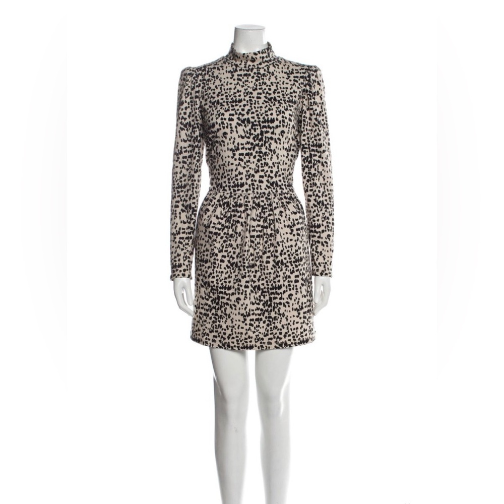 La Vie Rebecca Taylor Animal Print mini dress
